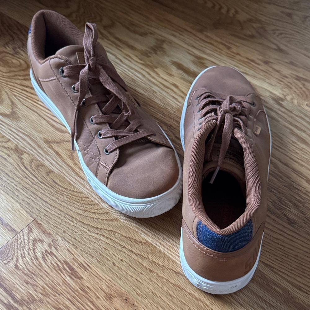 Levi’s Men’s 501 Brown Low-Top Sneakers | Casual Lace-Up | Size 10.5